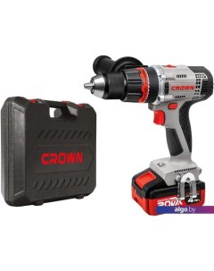 Ударная дрель-шуруповерт CT21076HMX-4 BMC (с 2-мя АКБ, кейс) Crown