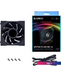 Вентилятор для корпуса Uni Fan TL LCD 120 Reverse G99.12RTLLCD1W.R0 Lian li