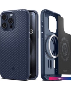 Чехол для телефона Mag Armor (MagFit) для iPhone 15 Pro Max ACS06598 (темно-синий) Spigen