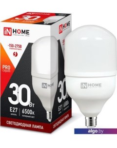 Светодиодная лампочка LED-HP-PRO 30Вт 230В Е27 6500К 2850Лм 4690612031088 In home