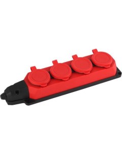 Колодка удлинителя K-4e-RED-IP44 Б0044553 Эра