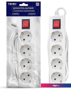 Удлинитель TKE-C01-BU4-2-1-ZV Tokov electric