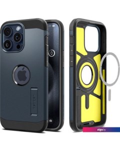 Чехол для телефона Tough Armor (MagFit) для iPhone 15 Pro ACS06734 (темно-синий) Spigen