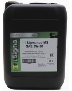 Моторное масло i-Sigma top MS 5W-30 20л Eni