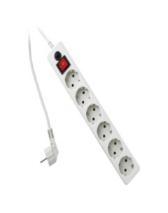 Сетевой фильтр 6 розеток, белый, 5 м (EHW-15-5.0M) Гарнизон