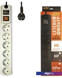 Сетевой фильтр HP 5 м (белый) Most