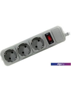 Сетевой фильтр 3 розетки, 3 м, серый (SP-3-3G) Exegate