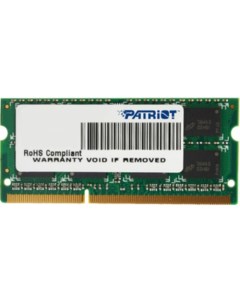 Оперативная память Signature Line 4GB DDR3 SO-DIMM PC3-12800 [PSD34G16002S] Patriot