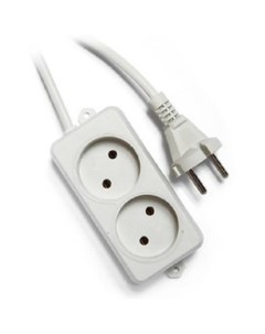 Сетевой фильтр 2 розетки, белый, 2 м (EL-NL2-W-2) Гарнизон