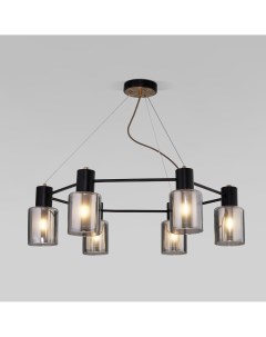 Светильник подвесной (M) 6х40Вт E14 черный/античная бронза 70219/6 Eurosvet
