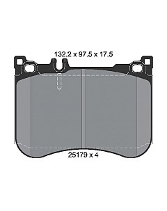 Тормозные колодки Textar 2517903