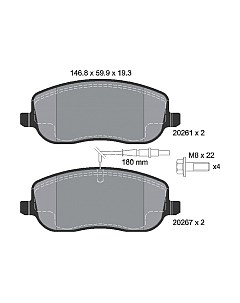 Тормозные колодки 2026101 Textar