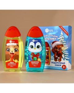 Подарочный набор детский «Лучшему мальчику», пена для ванны и шампунь для волос, 2×250 мл Чистое счастье
