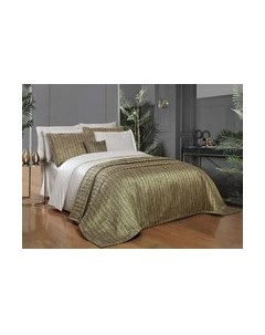 Комплект постельного белья с покрывалом Sarev Gustova Евро / Y 978 v2/Yesil