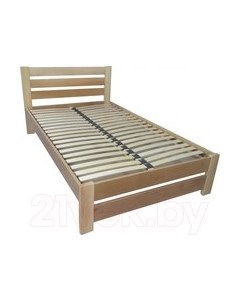 Полуторная кровать БАМА Массив Палермо 120x200 ольха Бама массив