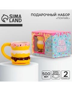 Кружка с подогревателем «Пончик», 500 мл Дорого внимание