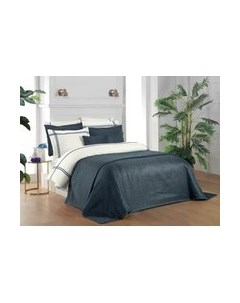 Комплект постельного белья с покрывалом Ventus Евро / Y 881 v2 Mavi Sarev