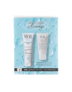 Набор косметики для лица и тела SVR Крем для лица Гидралиан легкий 40мл+Крем для рук Топиализ 50мл Svr