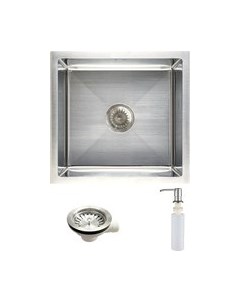 Мойка кухонная AKS Прямоугольная PVD покрытие универсальная 52x45 Aks