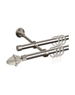 Карниз для штор АС ФОРОС Prime D16Г/16Г + наконечники Магнолия Ас форос