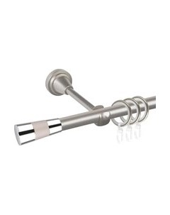 Карниз для штор АС ФОРОС Prime D16Г + наконечники Конус хром Ас форос