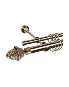 Карниз для штор АС ФОРОС Prime D16Г/16Г + наконечники Магнолия Ас форос