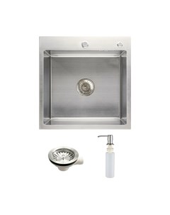 Мойка кухонная AKS Квадратная одночашевая 50x50 / 106 640 Aks