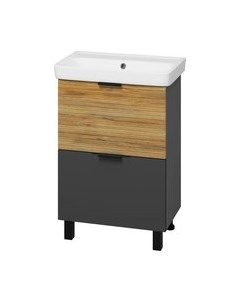 Тумба с умывальником Misty Форест 60 / Э-Фор-07060-0219-2Я+БП-э0002705
