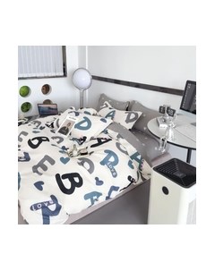 Комплект постельного белья Сатин Creative евро max / СК-211 Alleri