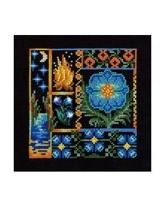 Набор для вышивания Мини-семплер. Цветок папоротника / НВ-942М М.п.студия