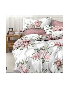 Комплект постельного белья Alleri Поплин Luxe 2сп с европростыней / П-346