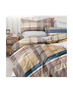 Комплект постельного белья Alleri Поплин Luxe 2сп с европростыней / П-340