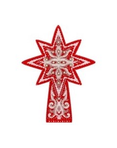 Набор для вышивания Морозные узоры. Звезда на вершину / Т-1080 М.п.студия