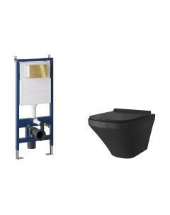 Унитаз подвесной с инсталляцией Grossman GR-4440BMS+900.K31.01.000+700.K31.05.30M.30M