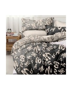 Комплект постельного белья Alleri Поплин Luxe Евро / П-345