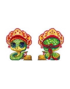 Набор для вышивания Змейка в кокошнике / Р-1159 М.п.студия