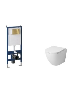 Унитаз подвесной с инсталляцией Grossman GR-4455S+900.K31.01.000+700.K31.05.30M.30M