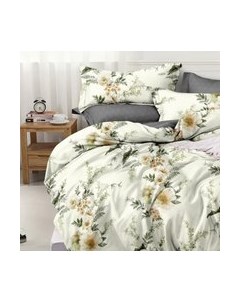 Комплект постельного белья Поплин Luxe Евро Мах / П-341 Alleri