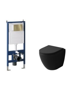 Унитаз подвесной с инсталляцией Grossman GR-4455BMSQ+900.K31.01.000+700.K31.04.30M.30M