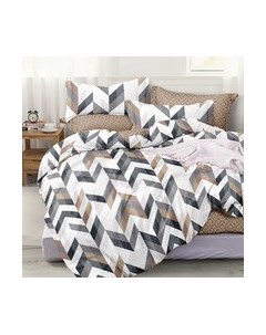 Комплект постельного белья Alleri Поплин Luxe Евро Мах / П-342