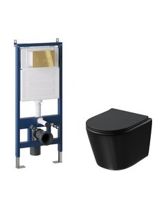 Унитаз подвесной с инсталляцией Grossman GR-4477BMSQ+900.K31.01.000+700.K31.05.30M.30M