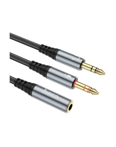 Кабель Hoco UPA21 2в1 Jack 2 вилки - Jack розетка