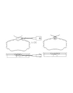 Тормозные колодки Patron PBP595 Патрон