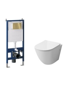 Унитаз подвесной с инсталляцией Grossman GR-4411S+900.K31.01.000+700.K31.04.30M.30M