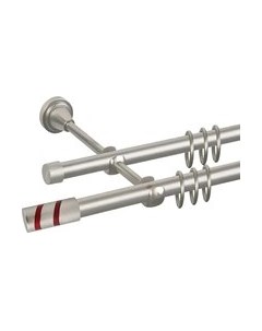 Карниз для штор АС ФОРОС Prime D16Г/16Г + наконечники Изольда красный Ас форос