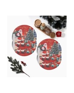 Набор сервировочных салфеток Этель Санта / 10649385