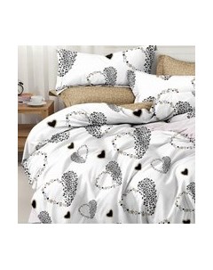 Комплект постельного белья Alleri Поплин Luxe 2сп с европростыней / П-344