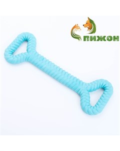 Жевательная игрушка для собак «Большая кость», 32×11, голубая Пижон