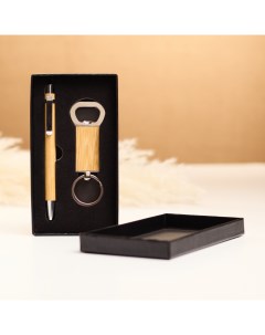 Набор подарочный 2в1 (ручка, брелок с открывалкой) Take it easy