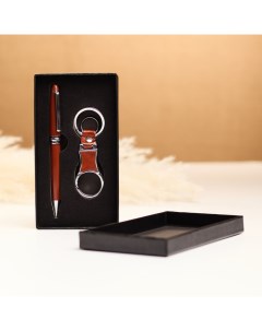 Набор подарочный 2 в 1, ручка, брелок с карабином Take it easy